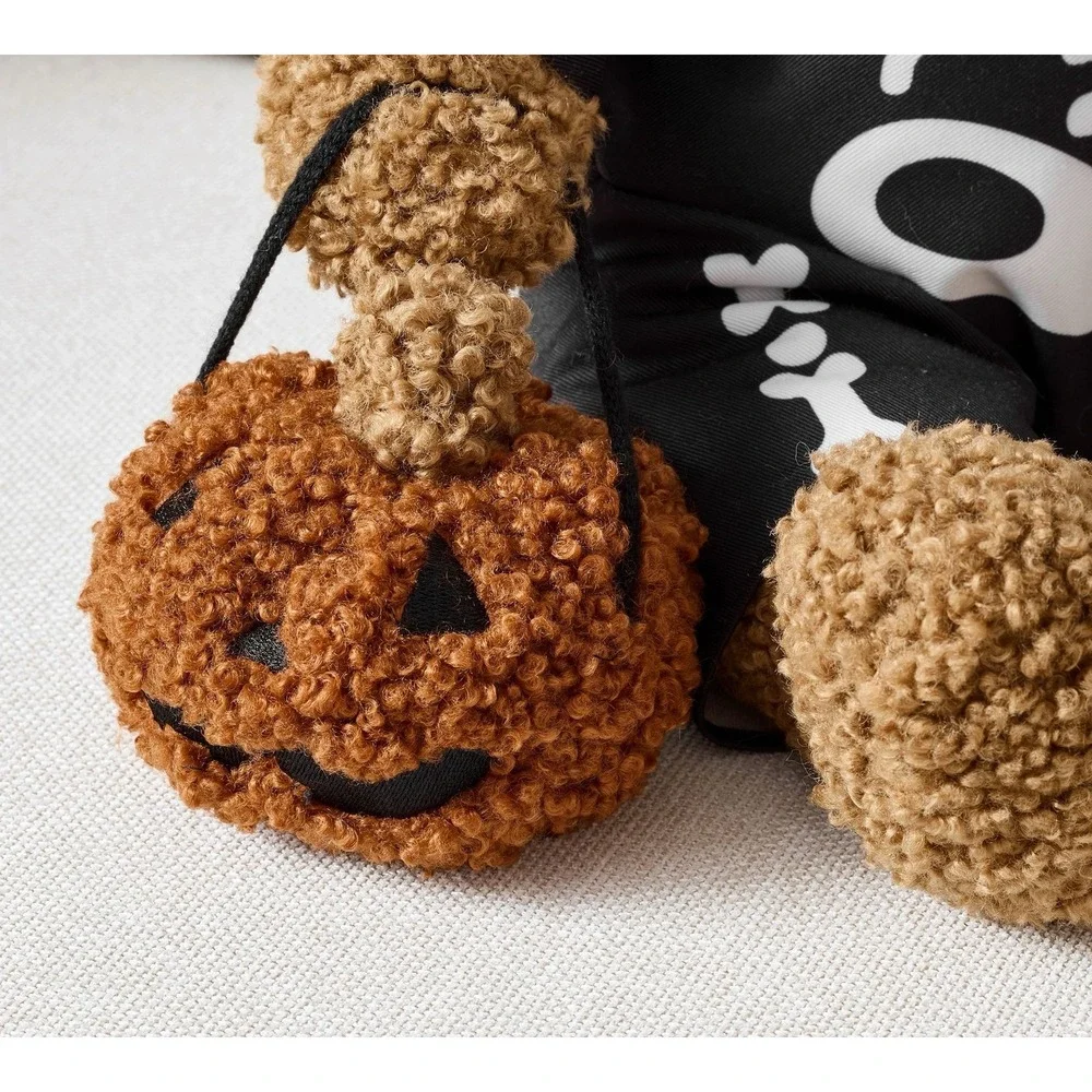 NWT! POTTERY BARN Theo Teddy Trick-or-Treating Pillow Bear Halloween Potterybarn
